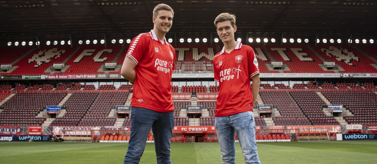 Brent Weerink en Milan Looper de eSporters van FC Twente 